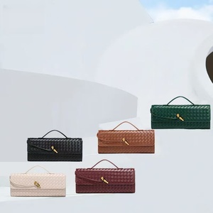 New Arrival Ladies đầy màu sắc bện dài tay ly hợp túi thời trang khóa dệt Vai Túi chấp nhận tùy biến - Product Image 2