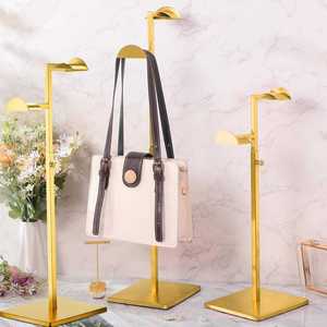 AURORA Customizable Eco-Friendly Bag Display Rack, Double <b>Hooks</b>, Lightweight Metal for Boutique - Product Image 6