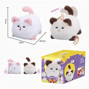 blink and wink plush toy cat talking recording stuff toys dog electronic toy 2024 gift kids