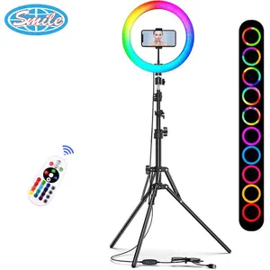 Adjustable 10 Inch 26cm LED Photography Studio LED Ring Light With Tripod Stand Photographic Video Fill Light