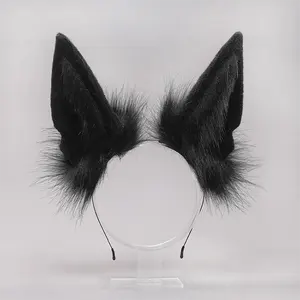 Cat Costume For Women Black Wolf Ears Headband For Girls Women Adult Cosplay Party Sexy Halloween Costumes Party