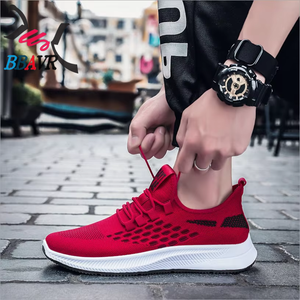 Autumn Men's Sneakers Lightweight Breathable Court Style Outdoor Sport Shoes for Gym & Running <b>Plastic</b> Outsole & <b>Mesh</b> Lining - Product Image 2