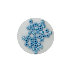 Perline a strisce Ilan Abalorio da 8 mm per la creazione di gioielli - Product Image 2