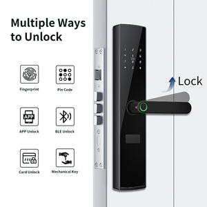 בקרת גישה של Bluelock למנעול דלת דיגיטלי חכם ומערכת נעילת דלת עם טביעת אצבע, כניסה ללא מפתח - Product Image 5