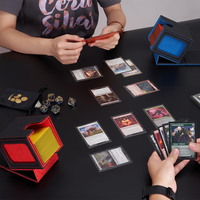 KXM DECK BOX 016 Boîte à cartes en cuir pour les jeux Commander et les cartes TCG avec fermeture à clé