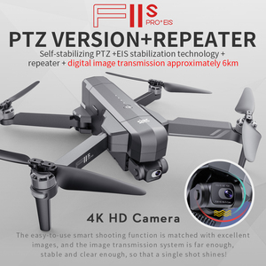 Dron con Cámara SJRC F11S 4K PRO+, <span class=keywords><strong>GPS</strong></span> <span class=keywords><strong>Profesional</strong></span>, Gimbal de 2 Ejes, 26 Minutos de Tiempo de Vuelo, Control por Gestos, Plegable, Quadcopter - Product Image 2