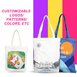 Bolsas de Compras Personalizadas al por Mayor, Bolsa de Tela de Lona, Bolsa de Mano de Algodón, Bolsas de Compras Reutilizables Personalizables con Logotipo Impreso - Product Image 2