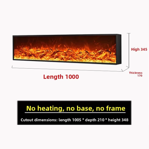 <span class=keywords><strong>Cheminée</strong></span> électrique décorative à effet de flamme LED intégré au design moderne pour une utilisation à domicile et à l'hôtel - Product Image 6