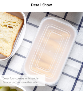 YAMADA Kín Thực Phẩm Lưu Trữ Takeaway Màu Trắng Ăn Trưa/Bento <span class=keywords><strong>Container</strong></span> Box Set BPA Free - Product Image 6