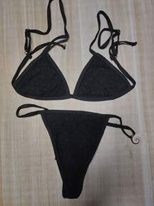 Costumi da bagno estivi di lusso di fabbrica per donne Logo del marchio Sexy <span class=keywords><strong>Bikini</strong></span> a triangolo con stampa frontale e motivo a righe - Product Image 5