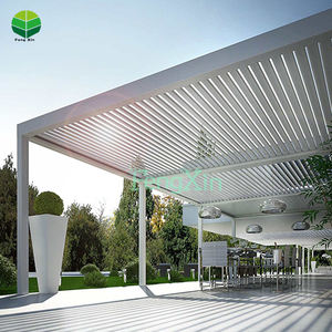 Pare-soleil extérieur 3x3 3x4 <span class=keywords><strong>Pergola</strong></span> <span class=keywords><strong>Pergola</strong></span> à persiennes <span class=keywords><strong>en</strong></span> aluminium Gazebo <span class=keywords><strong>Toit</strong></span> de <span class=keywords><strong>pergola</strong></span> motorisé électrique étanche Bioclimatique Kits de <span class=keywords><strong>toit</strong></span> - Product Image 6