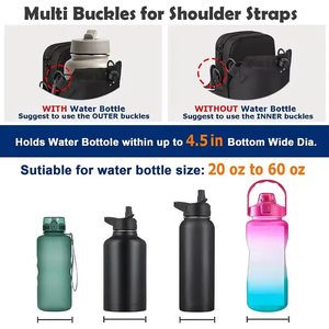 Sac de sport à bandoulière diagonale pour bouteille d'eau, magnétique, pour la salle de sport, vente chaude du fabricant - Product Image 3