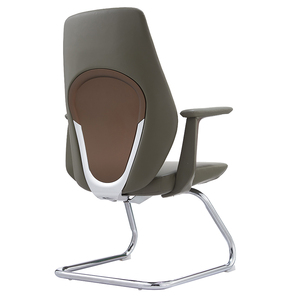 Hochwertiger Lederstuhl mit Bogenrahmen - Product Image 3