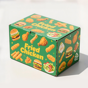 Cajas de Cartón Corrugado con Forma de Casa para Alimentos, Impresión Personalizada, para Alitas de Pollo, Cajas de Papel para Pollo Frito para Empaque - Product Image 6