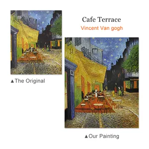 Vincent Van Gogh-pintura al óleo de Arte de paisaje famoso, pintura al óleo de calidad de museo pintada a mano, noche estrellada