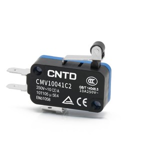 CNTD Changde Interrupteur miniature électrique à micro-finition à réinitialisation automatique 10A Modèle CMV10041C2 avec poulie CMV104D - Product Image 1