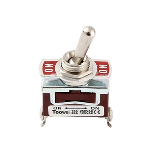 T701BW 10A 250V 2 Pole ON-ON Locking 2 Way <strong>Toggle</strong> <strong>Switch</strong> <strong>6</strong> <strong>Pin</strong> - Product Image 1