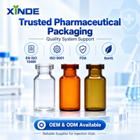 Flacon en verre médical ambré personnalisé pour médicaments 10 ml 30 ml, flacon en verre pharmaceutique pour usage intraveineux