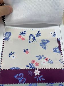 Hot Bán 420D PVC Tráng Oxford Vải Tùy Chỉnh 100% Polyester Thời Trang Không Thấm Nước Vải Với Bướm Và Hoa In - Product Image 3