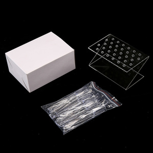32 Tips Transparent Nail Polish Practice Display <b>Storage</b> <b>Box</b> Stick Z Shape Holder Salon Manicure Nail Art Showing Stand <b>Tool</b> - Product Image 4