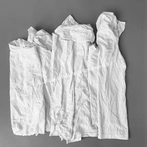 Trapos de Limpieza para Reciclaje de Grado Industrial, Trapos de Tela Blancos de Camiseta 100% Algodón, Absorbentes de Aceite y Agua, Feibo - Product Image 1