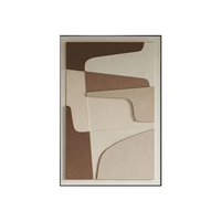 Personnalisé salon canapé fond mur peinture décorative 3d en trois dimensions peinture suspendue relief grès texture murale