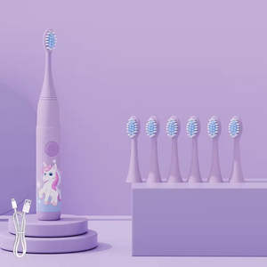 Brosse à dents électrique sonique portable IPX7 étanche rechargeable à 6 têtes souples blanchissantes, autonomie de 100 jours, 5800 - Product Image 6