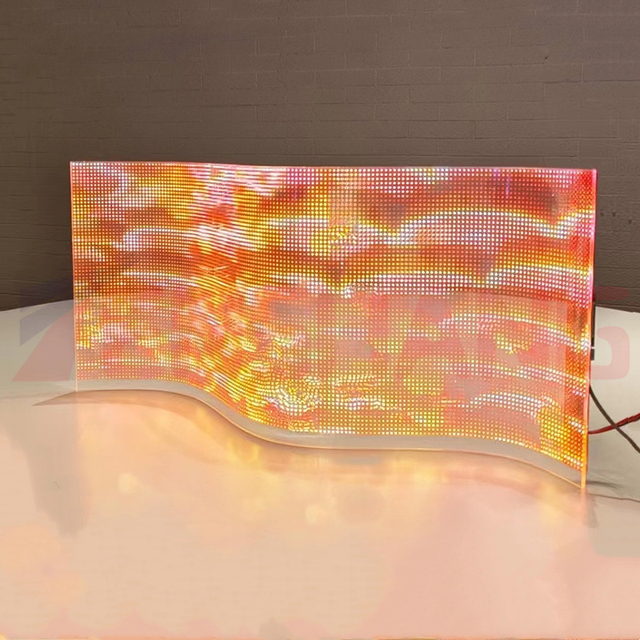 Glass Transparent Led Led Film Display Transparent Panels Led Strip Display Flexible Led Transparent Film Screen