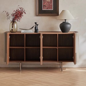 Buffet moderne minimal en <span class=keywords><strong>bois</strong></span> massif pour le salon meubles de maison petite armoire à porte <span class=keywords><strong>d</strong></span>'entrée - Product Image 4