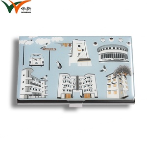 Porte-cartes promotionnel vierge pour sublimation, personnalisable, avec autocollant époxy, pour cartes de visite - Product Image 2