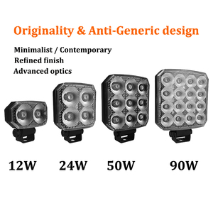 Projecteur de travail LED carré 3 pouces 24W 9-50V Compact IP68 ECE R10 EMC 70 °   Projecteur <span class=keywords><strong>pour</strong></span> tracteur, chariot élévateur, UTV, <span class=keywords><strong>accessoires</strong></span> de <span class=keywords><strong>voiture</strong></span> - Product Image 5