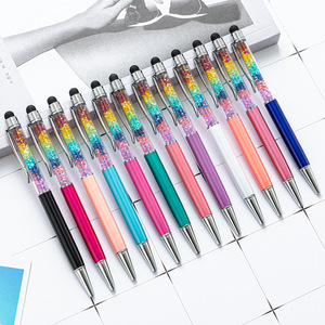 Bolígrafo Metálico Delgado con Cristal y Diamantes, Personalizable con Logotipo, Tinta Negra/Azul, Punta de 1.0 mm, para Uso Empresarial y de Oficina - Product Image 6