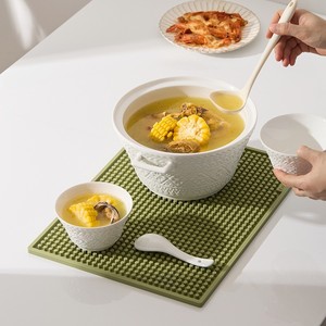 Hot-selling Practical non-slip bisphenol-free large drying mat Silicone <b>coffee</b> bar mat Counter mat Household drain mat - Product Image 3