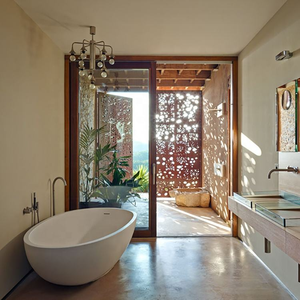 Poteau de clôture moderne en acier Corten écologique avec panneaux en bois traité sous pression et service de modélisation 3D pour la conception de clôtures de jardin - Product Image 3