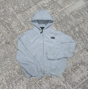 เสื้อฮู้ดซิปถักลายแจ็คการ์ดแบบสั่งทำ OEM ทรงโอเวอร์ไซส์ ระบายอากาศได้ดี สไตล์วินเทจลำลองสำหรับฤดูหนาว เหมาะสำหรับทั้งชายและหญิง - Product Image 5