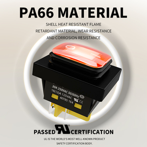 Filn lớn hiện tại 30A 250VAC kcd4 T85 không thấm nước thuyền Rocker Thiết bị chuyển mạch màu xanh lá cây màu đỏ LED chiếu sáng Marine chuyển đổi - Product Image 2