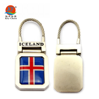 Porte-clés en métal souvenir Porte-clés vierge personnalisé en gros Porte-clés souvenir en métal par sublimation
