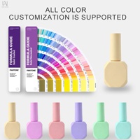 Bouteilles en verre plates pour vernis à ongles de 10 ml, personnalisables en usine avec logo, multicolores, en forme de polygone, contenants vides avec couvercles et pinceaux