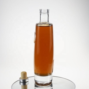 Botella de cristal personalizada de alta calidad, botella de licor de lujo para Whisky, <span class=keywords><strong>Bourbon</strong></span>, <span class=keywords><strong>Gin</strong></span>, 100ml, 200ml, 500ml, 750ml - Product Image 4