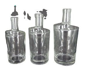 Tùy chỉnh 50ml 100ml 200ml 375ml 500ml 700ml 750ml 1000ml Tequila Gin Whisky Whisky rượu chai Vodka Chai thủy tinh với nút chai - Product Image 4