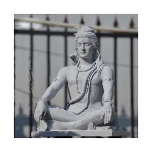 Factory Hot Sale Price Modern Indian Hindu Sculpture God Lord Shiva Stone Marble Statue Temple Stone Sculpture