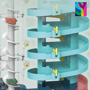 SY bricolage assembler bâtiment <span class=keywords><strong>dinosaure</strong></span> coulissant piste de course électrique étages Lots ensemble plus récent Parking <span class=keywords><strong>Garage</strong></span> camion jouets - Product Image 2