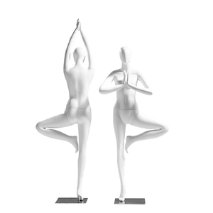 Maniquí <span class=keywords><strong>de</strong></span> Cuerpo Completo <span class=keywords><strong>de</strong></span> Fibra <span class=keywords><strong>de</strong></span> Vidrio <span class=keywords><strong>para</strong></span> Yoga y Deportes, Modelo Extensible con Piernas Cruzadas - Product Image 2