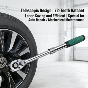 Kunci Pas Ratchet Lepas Cepat 1/2 Inci 72 Gigi Fleksibel Kunci Torsi Dapat Diperpanjang Kunci Pas Ratchet Torsi Tinggi - Product Image 1