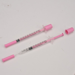 Siringa per Insulina da 1ml per Uso Veterinario - Ago Rosa con Hub Fisso per Cani Diabetici, Gatti e Terapia Ormonale - Product Image 4