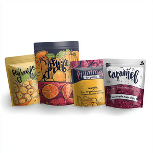 Custom Print Snack Packaging Food Grade <b>Zip</b> Lock Stand Up <b>Pouch</b> Bag - Product Image 1