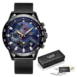 Relojes de Pulsera de Cuarzo para Hombre Lige 9929, Relojes de Lujo Luminosos de Acero Inoxidable Resistentes al Agua para Hombre - Product Image 5