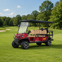 Voiture de golf à batterie 6 places, buggy de golf certifié CE avec vitesse de fabrication de 40 km/h, autonomie de 50-70 km