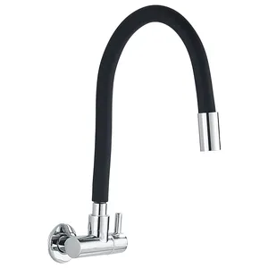 China Faucet Manufacturers Good Quality Wall Mounted Colorful Basin Faucet Brass Body Pull Out Flexible Hose Cold Water Tap