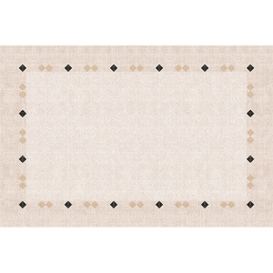 Alfombra Rectangular Color Crema Estilo Wabi Sabi, de Fibra de Poliéster, Impermeable y Resistente a las Manchas, para Sala de Estar, Sofá, Dormitorio y Uso Doméstico - Product Image 5